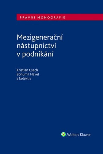 Obálka knihy Mezigenerační nástupnictví v podnikání