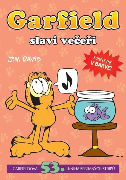 Obálka knihy Garfield slaví večeři