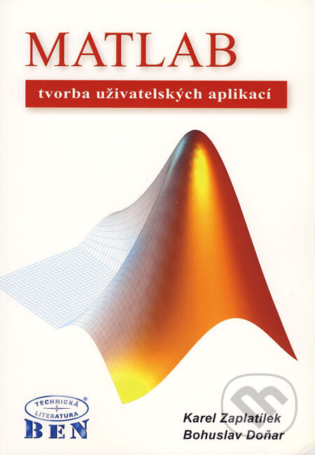 Obálka knihy MATLAB - tvorba uživatelských aplikací
