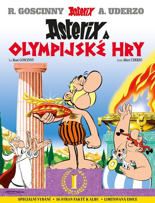 Obálka knihy Asterix a Olympijské hry