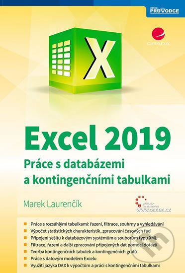 Obálka knihy Excel 2019 - Práce s databázemi a kontingenčními tabulkami