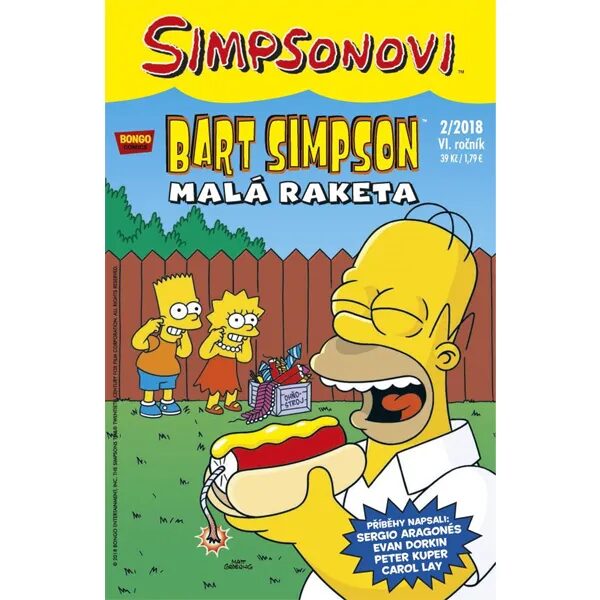 Obálka knihy Simpsonovi: Bart Simpson 02/2018 - Malá raketa