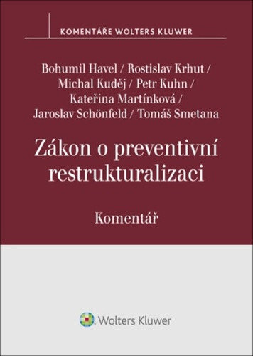 Obálka knihy Zákon o preventivní restrukturalizaci Komentář