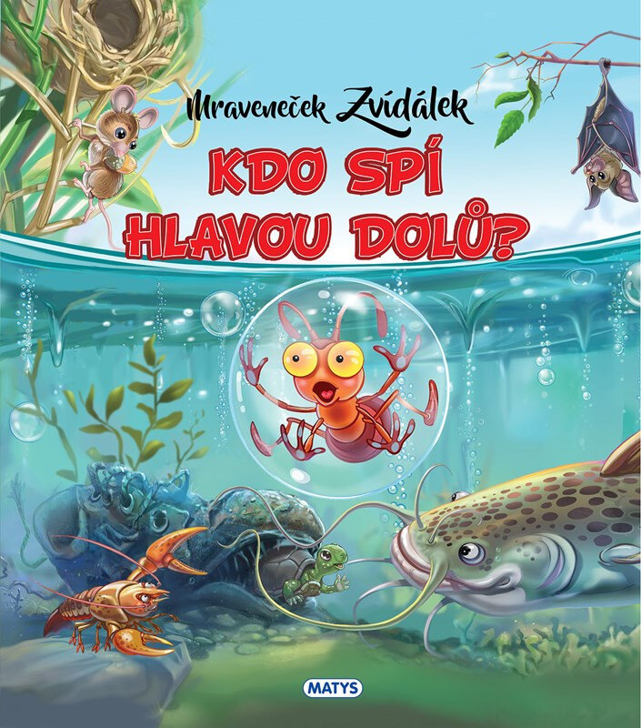 Obálka knihy Mraveneček Zvídálek: Kdo spí hlavou dolů?