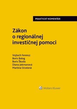 Obálka knihy Zákon o regionálnej investičnej pomoci
