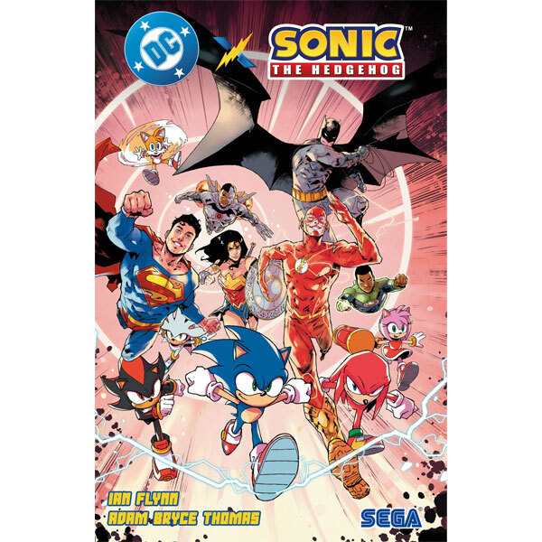Obálka knihy DC x Sonic the Hedgehog (česky)
