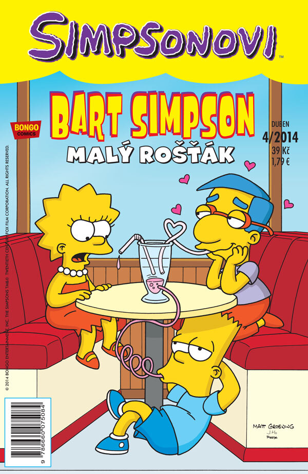 Obálka knihy Simpsonovi: Bart Simpson 04/2014 - Malý rošťák