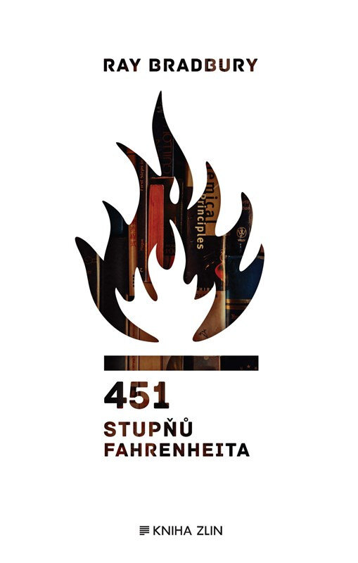 Obálka knihy 451 stupňů Fahrenheita