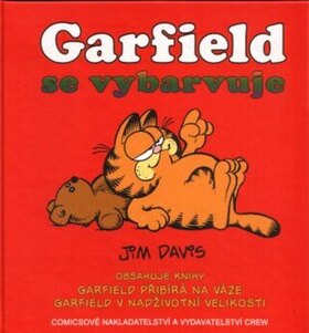 Obálka knihy Garfield se vybarvuje