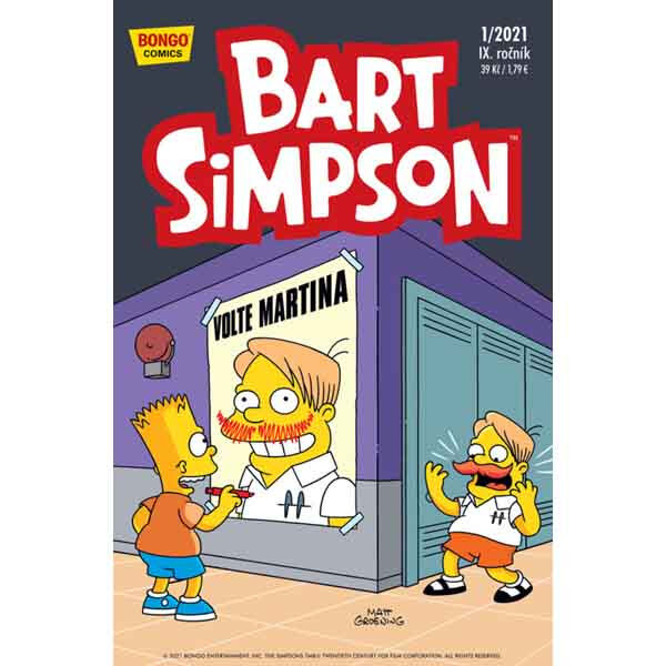 Obálka knihy Simpsonovi: Bart Simpson 01/2021