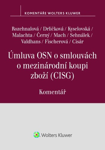Obálka knihy Úmluva OSN o smlouvách o mezinárodní koupi zboží