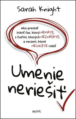 Obálka knihy Umenie neriešiť