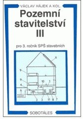Obálka knihy Pozemní stavitelstvií pro 3. ročník SPŠ stavební