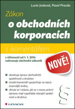 Obálka knihy Zákon o obchodních korporacích