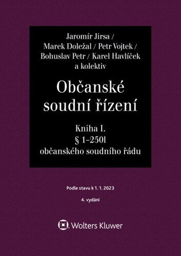 Obálka knihy Občanské soudní řízení Kniha I