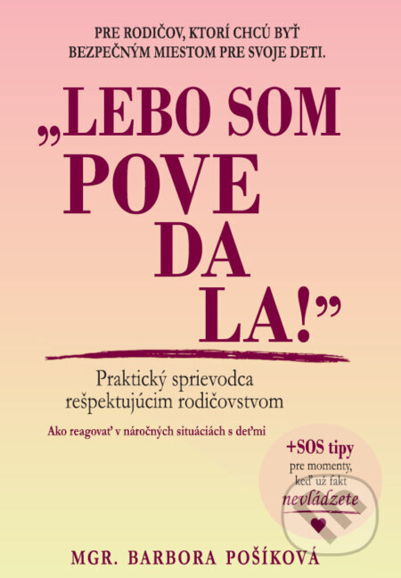 Obálka knihy Lebo som povedala!