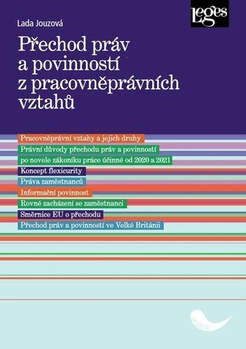 Obálka knihy Přechod práv a povinností z pracovněprávních vztahů