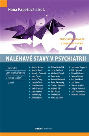 Obálka knihy Naléhavé stavy v psychiatrii