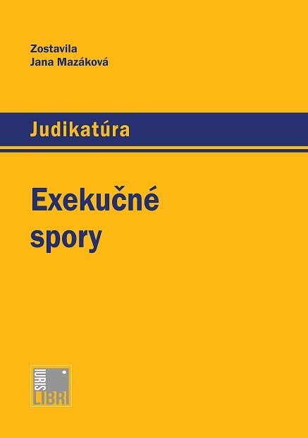 Obálka knihy Exekučné spory