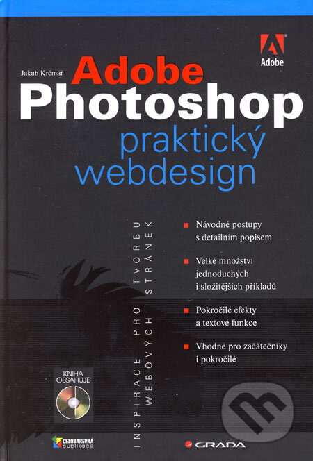 Obálka knihy Adobe Photoshop - praktický webdesign