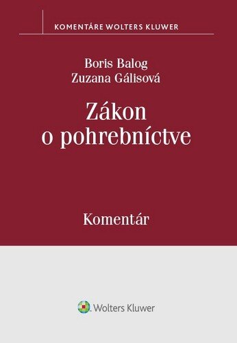 Obálka knihy Zákon o pohrebníctve