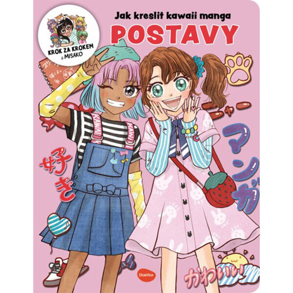 Obálka knihy Jak kreslit kawaii manga POSTAVY – Krok za krokem s MISAKO