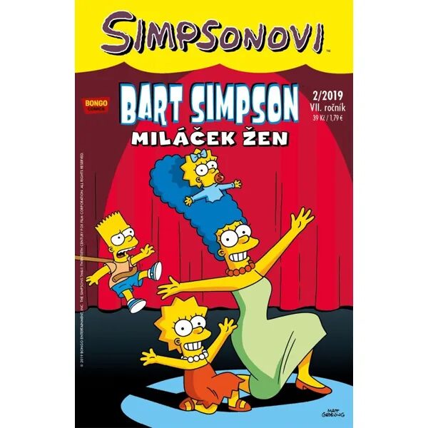 Obálka knihy Simpsonovi: Bart Simpson 02/2019 - Miláček žen