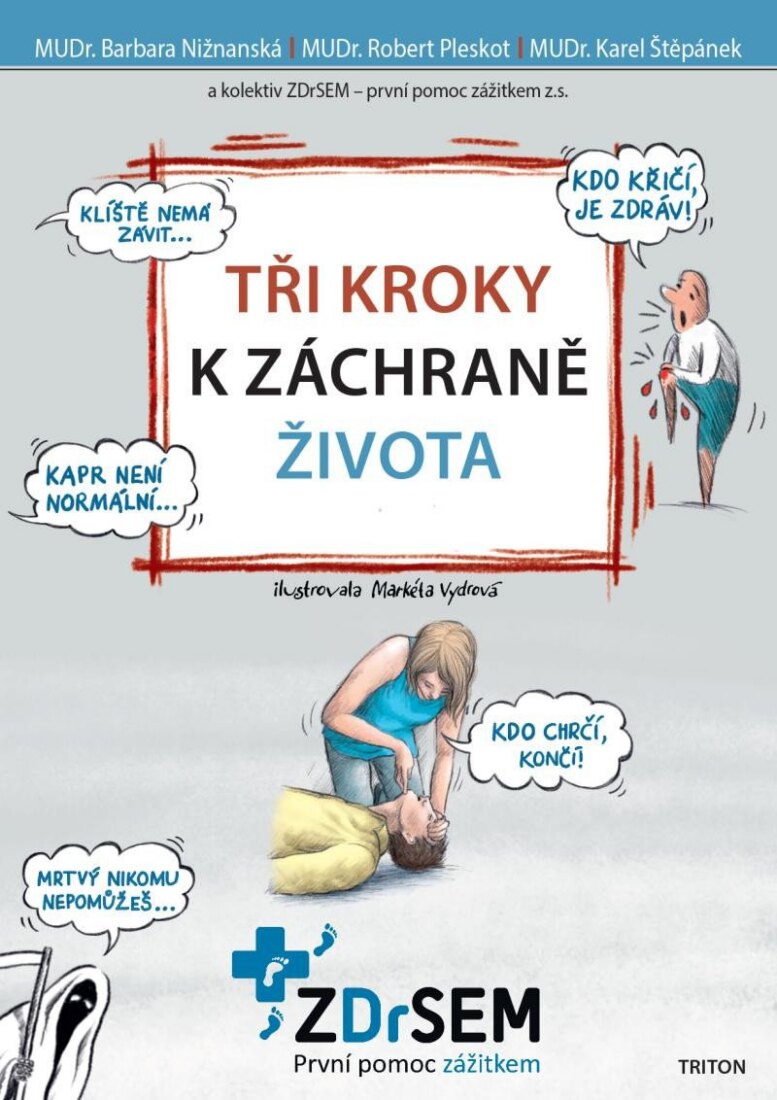 Obálka knihy Tři kroky k záchraně života