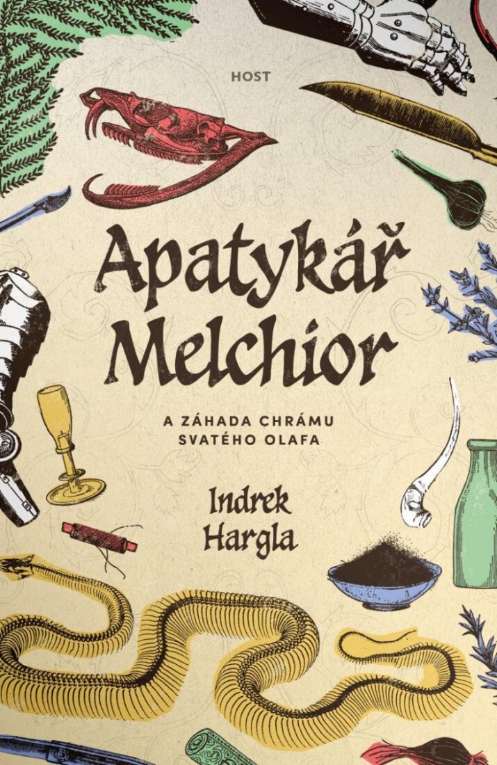 Obálka knihy Apatykář Melchior a záhada chrámu svatého Olafa
