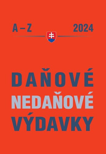 Obálka knihy Daňové a nedaňové výdavky 2024