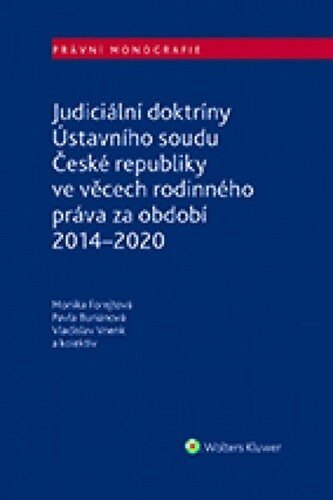 Obálka knihy Judiciální doktríny Ústavního soudu České republiky
