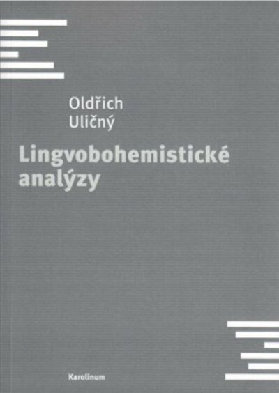Obálka knihy Lingvobohemistické analýzy