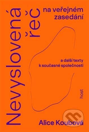 Obálka knihy Nevyslovená řeč na veřejném zasedání