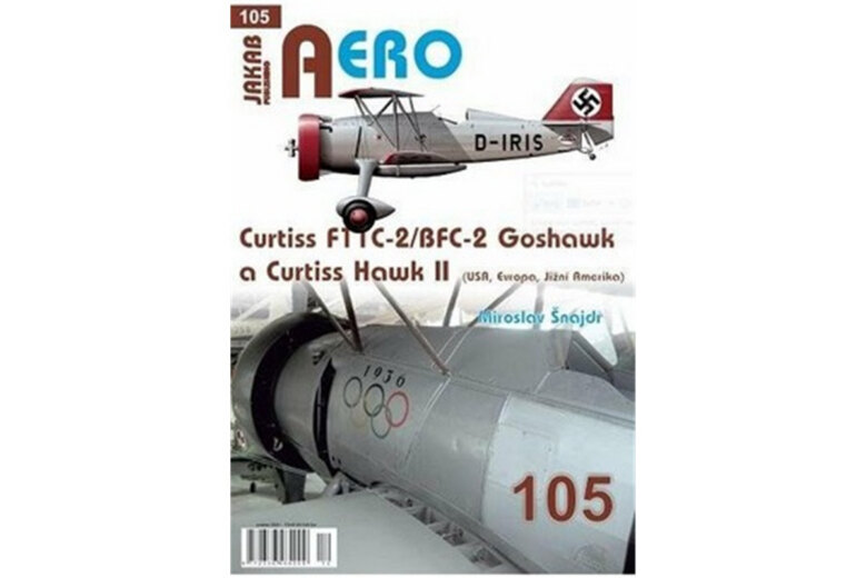 Obálka knihy AERO č.105 - Curtiss F11C-2/BFC-2 Goshawk a Curtiss Hawk II