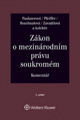 Obálka knihy Zákon o mezinárodním právu soukromém Komentář