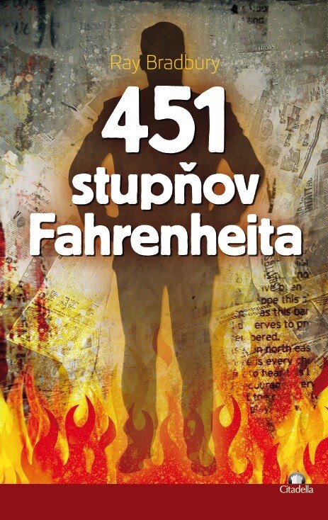 Obálka knihy 451 stupňov Fahrenheita