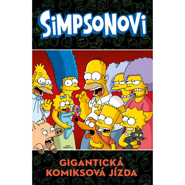 Obálka knihy Simpsonovi: Gigantická komiksová jízda