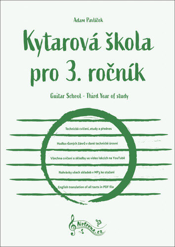 Obálka knihy Kytarová škola pro 3. ročník