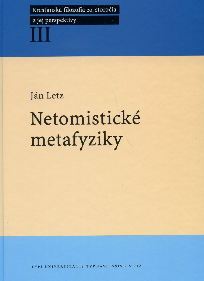 Obálka knihy Netomistické metafyziky