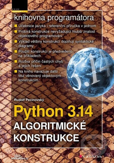Obálka knihy Python 3.14 - Algoritmické konstrukce