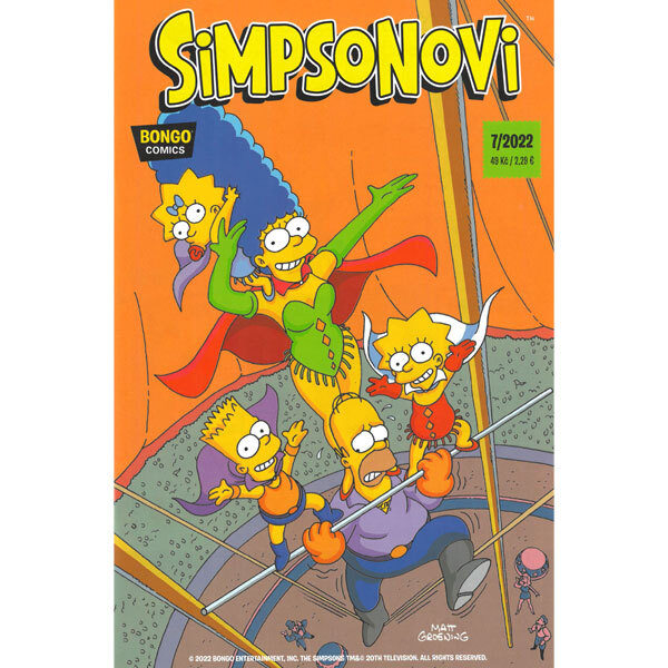 Obálka knihy Simpsonovi 07/2022
