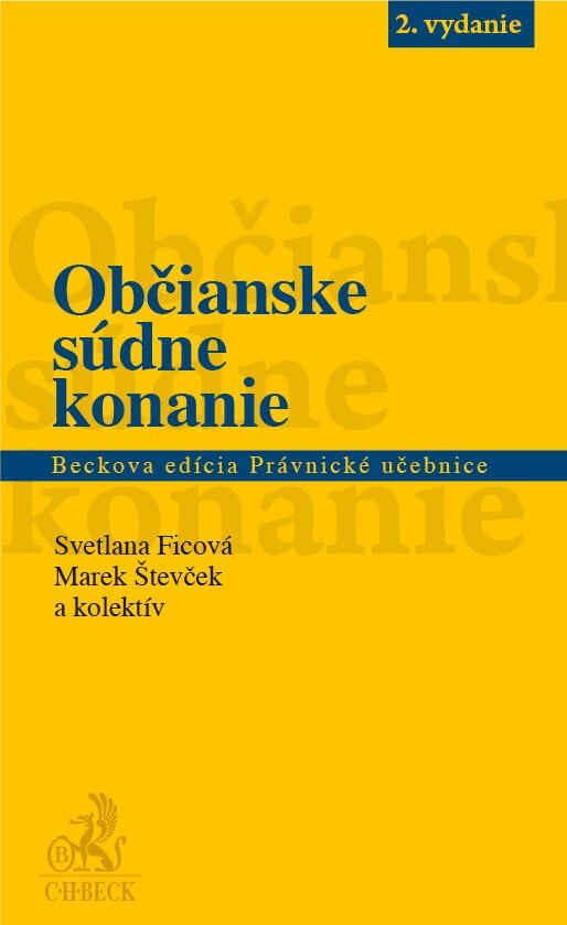 Obálka knihy Občianske súdne konanie. 2. vydanie
