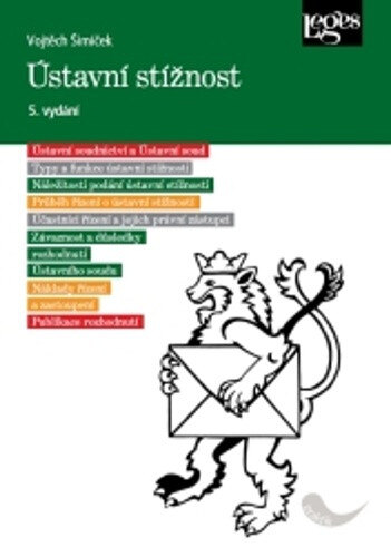 Obálka knihy Ústavní stížnost