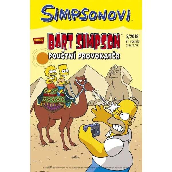 Obálka knihy Simpsonovi: Bart Simpson 05/2018 - Pouštní provokatér