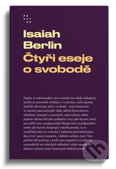 Obálka knihy Čtyři eseje o svobodě