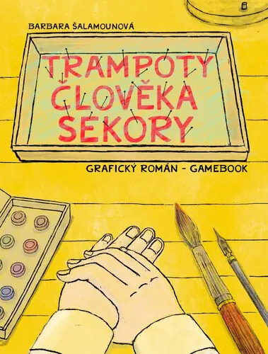 Obálka knihy Trampoty člověka Sekory. Grafický román – gamebook