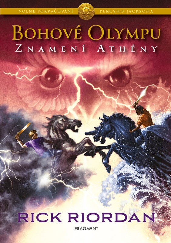Obálka knihy Bohové Olympu – Znamení Athény