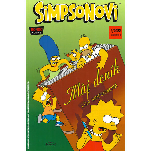 Obálka knihy Simpsonovi 09/2022