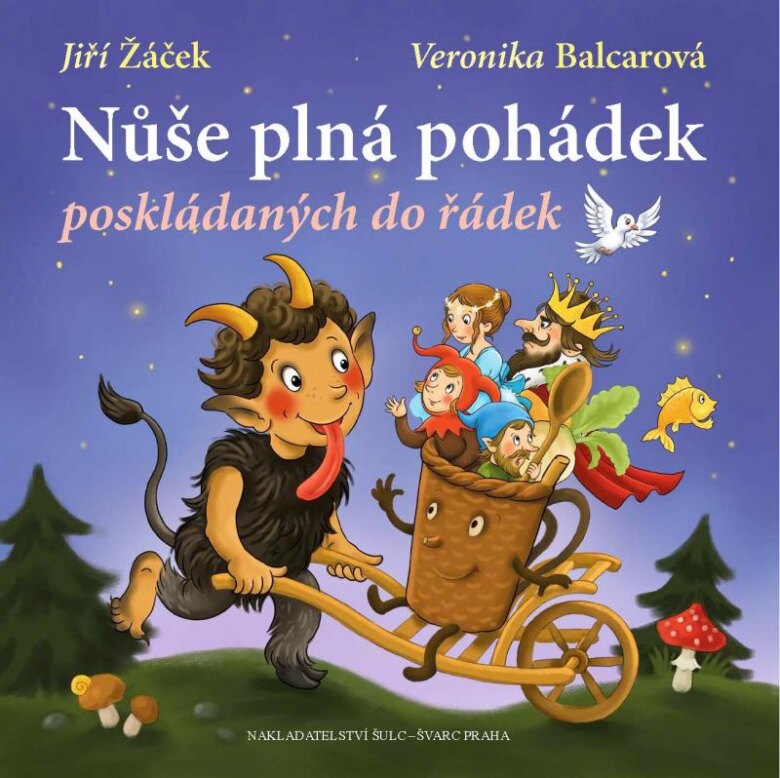 Obálka knihy Nůše plná pohádek poskládaných do řádek