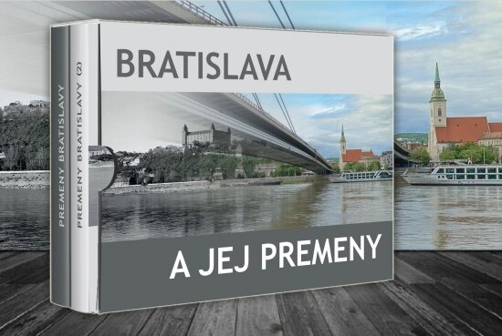 Obálka knihy Bratislava a jej premeny (dvojkniha v obale)